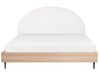 Čalouněná postel 180 x 200 cm bílá MILLAY_863300