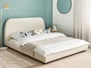 Waterbed Fabric ROISEL 160 x 200 cm (EU King Size) Light Beige_937516