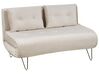 Ensemble de canapé-lits en velours beige VESTFOLD_851615