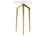 Side Table White Marble with Gold TILPA_853897