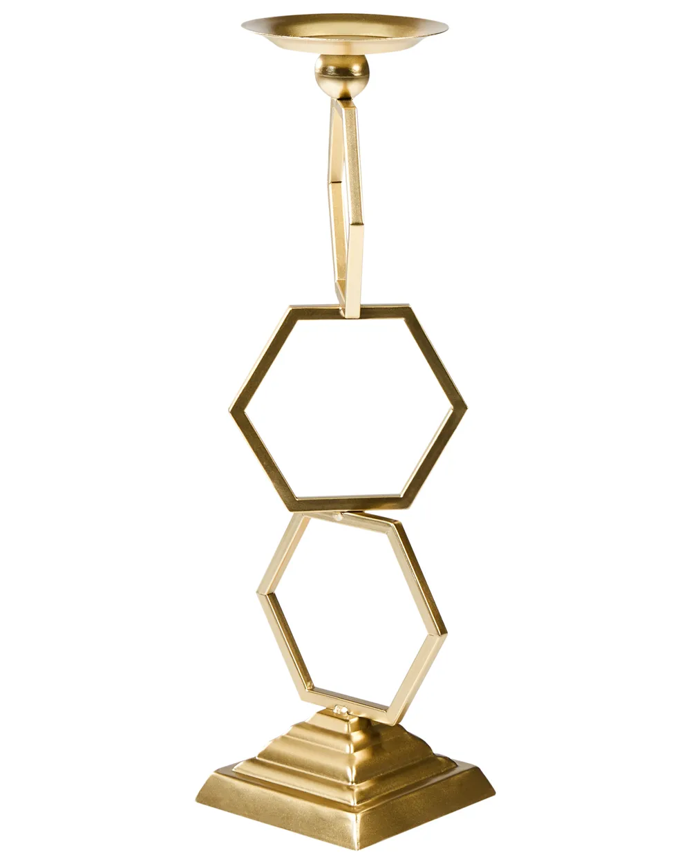 Candle Holder ARDEE 44 cm Metal Gold_995153