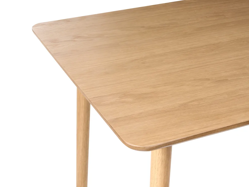 Dining Table ELVYN Light Oak 140 cm 80 cm_1027499