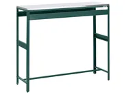 Outdoor Bar Table MAENZA 120 cm 40 cm Metal Green_1045126
