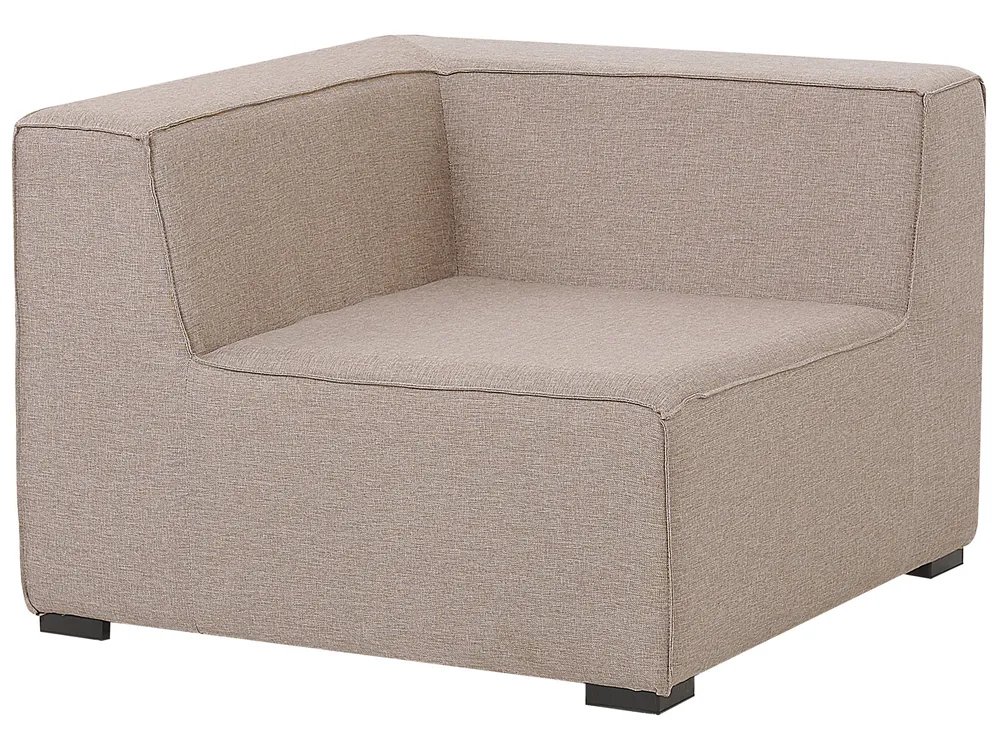Divano da giardino con pouf 4 posti AREZZO Modulare Beige_848102