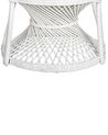 Rattan Peacock Chair White EMMANUELLE_836250