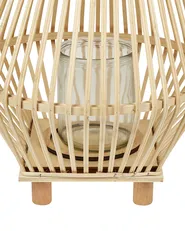 Lantern LEYTE 58 cm Willow Wood Light Brown_892153