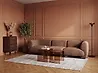 Modular Sofa 3 Seater MJALBI Boucle Brown