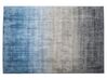 Vloerkleed viscose grijs/blauw 140 x 200 cm ERCIS_710331