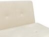 Velvet Single Sofa Bed Cream FARRIS_875390