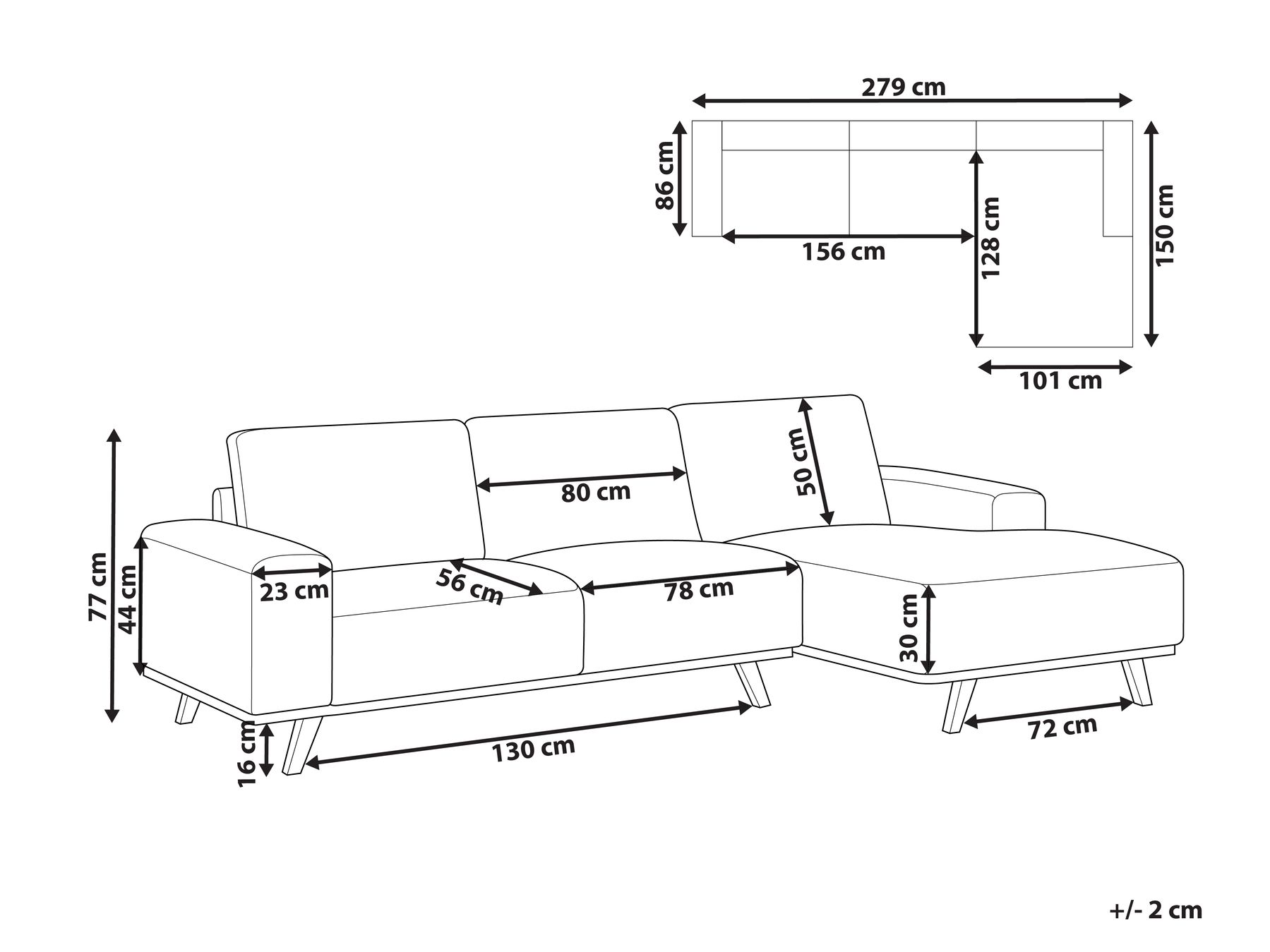 Left Hand Fabric Corner Sofa Green NORA_937410 Left Hand Fabric Corner Sofa Green NORA_937410