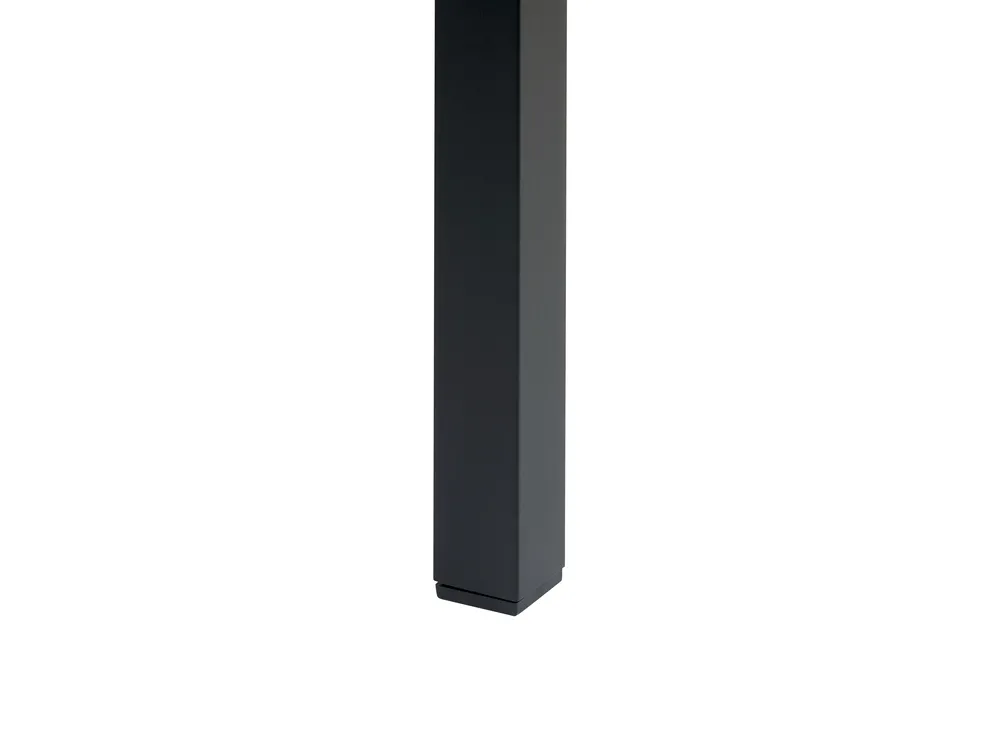Garden Dining Table VERNIO 180 cm 90 cm Metal Brown/ Black_862881