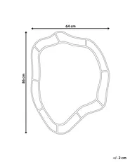 Lustro ścienne LIVERDUN 64 cm 86 cm Błękitny_953344