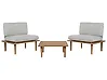 Conjunto de jardín con mesa 2 plazas FRASCATI modular Madera de acacia certificada Gris claro