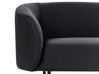 Sofa dwuosobowa tapicerowana czarna LOEN_920336