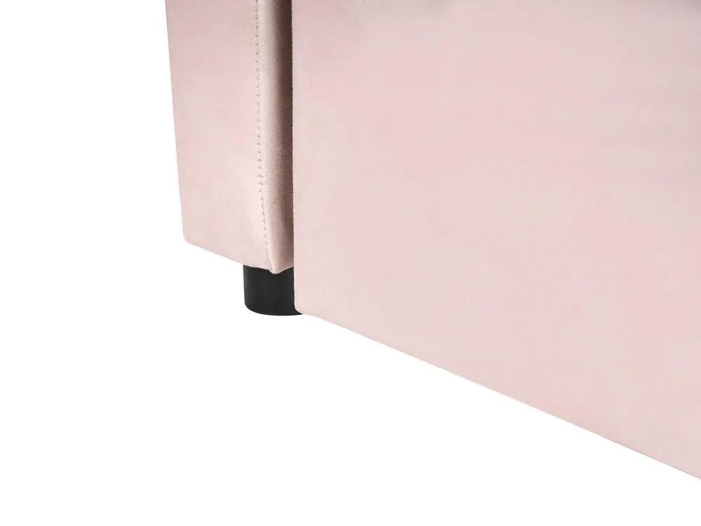 Trundle Bed Velvet CHAVONNE 90 x 200 cm (EU Single) Pink_1022028