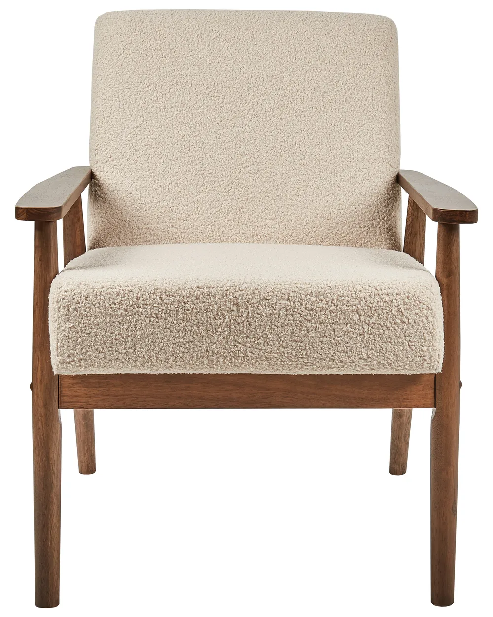 Armchair ESRUM Boucle Dark Brown/ Beige_943385