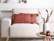 Set van 2 sierkussens VALVARIA 30 x 50 cm Katoen Rood chevron patroon_940190