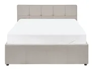 Bett mit Stauraum LAURESSES Stoff Taupe 120 x 200 cm_1153542