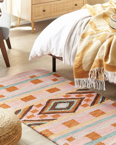 Wool Area Rug 80 x 150 cm Multicolour YOMRA