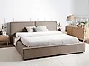 Bed Fabric LINARDS 180 x 200 cm (EU Super King) Taupe