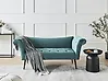 Chaise longue NANTILLY Terciopelo Verde azulado