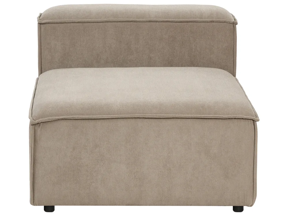 Modular Corner Sofa 4 Seater ARDAL Corduroy Light Brown Right Hand_940721