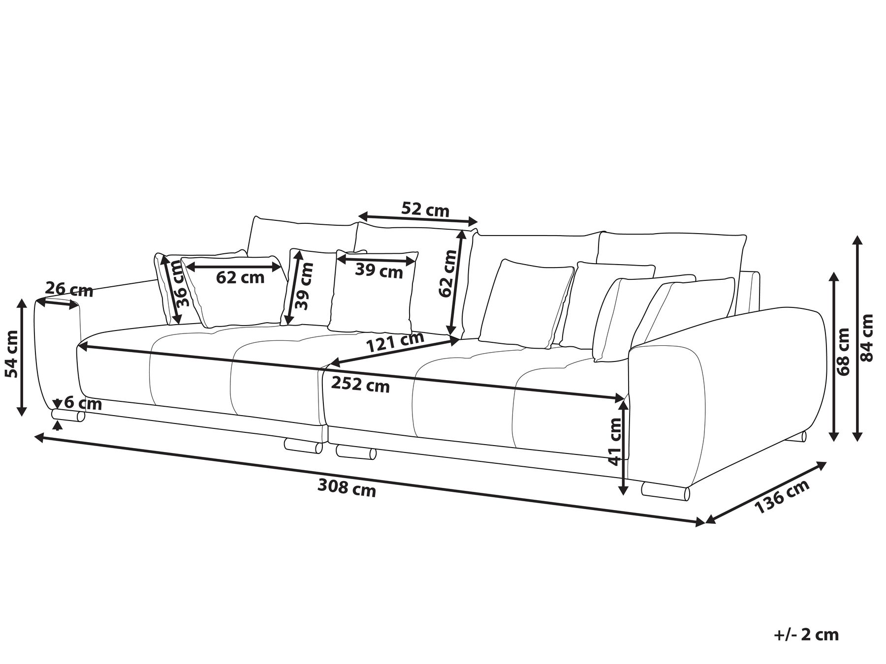 4 Seater Chenille Sofa Dark Green TORPO_918910 4 Seater Chenille Sofa Dark Green TORPO_918910