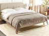 Cotton Bedspread 200 x 220 cm Taupe BERE_918073