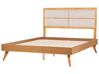 Łóżko 160 x 200 cm jasne drewno POISSY_912604