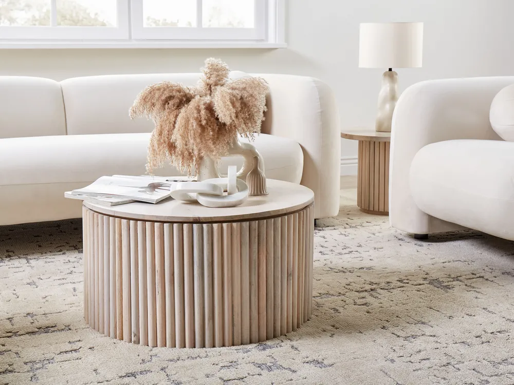 Tavolino da caffè KIRKWOOD Legno di mango Marrone chiaro con