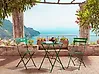Bistro Set Folding FIORI Metal Dark Green