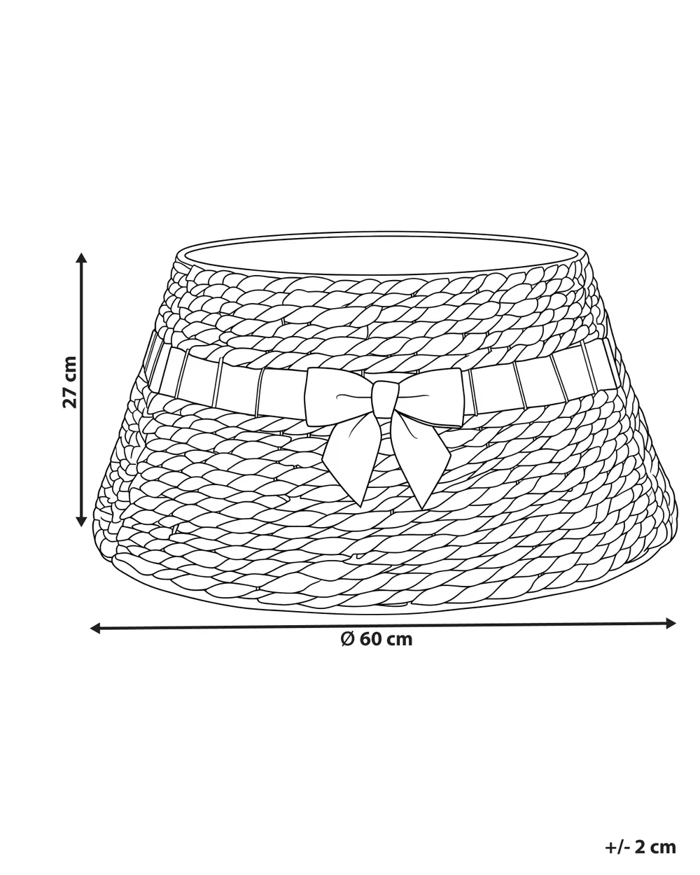 Karácsonyfa alátét BILLNAS  60 cm Vízijácint Zöld_1173552