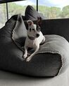 Linen Bean Bag Chair Grey DROP_921471