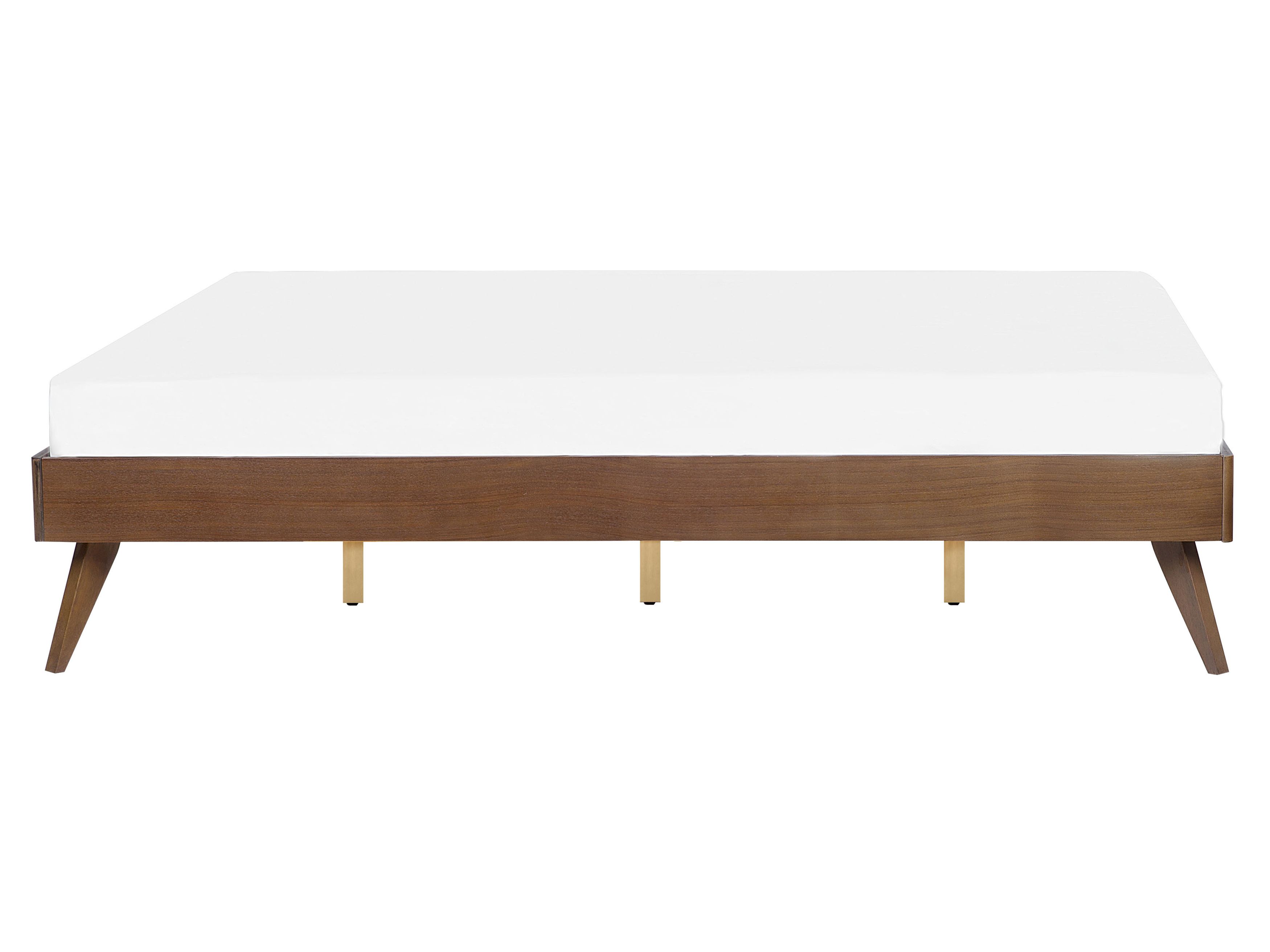 Lit sans tête de lit BERRIC 160 x 200 cm Frêne foncé | Beliani.fr