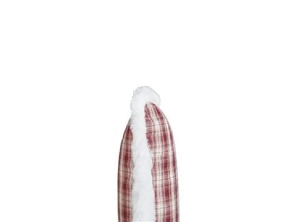 Lot de 2 coussins décoratifs BROOKIES 45 x 45 cm Rouge foncé Motif de Noël_1184001