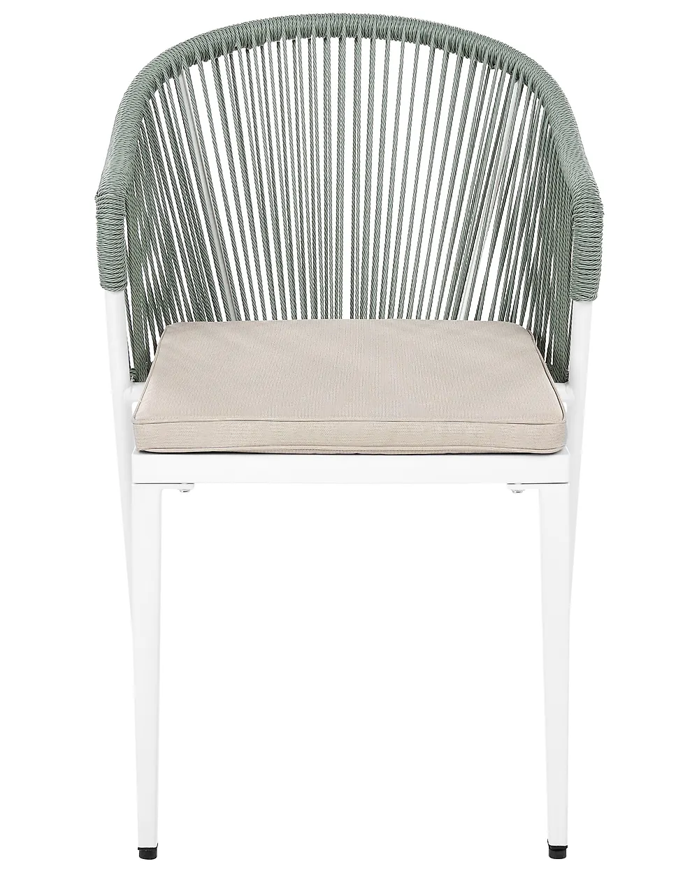 Set of 2 Garden Chairs with Cushions PARANEA Metal Green_1179768