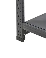 Regał magazynowy FIUGGI 200 cm 200 cm Metal Czarny_1011268