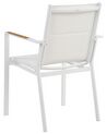 Set of 4 Garden Chairs White BUSSETO_922752