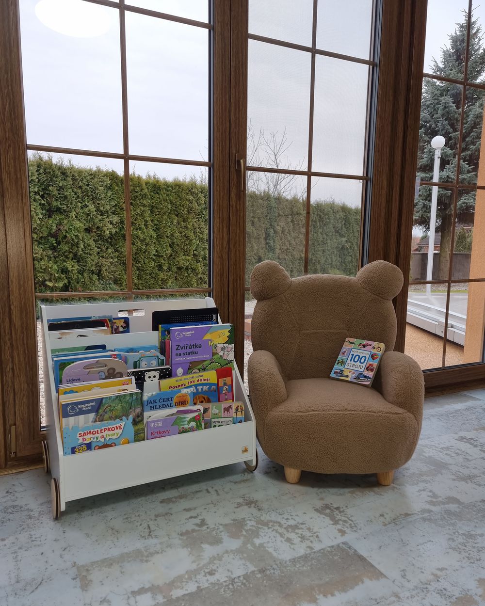 Poltrona Per Bambini Knorr Toys Animalier - Bianco E Marrone, Morbida, Lavabile, Fino A 30kg - Foto 11