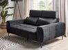 2 personers sofa sort velour VEGAMO_925014