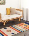 Bavlněný kelimový koberec 80 x 300 cm vícebarevný TARONIK_869923