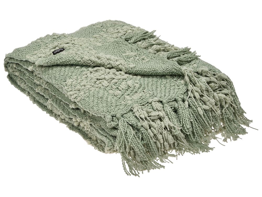 Koc VELLA 200 x 220 cm Zielony