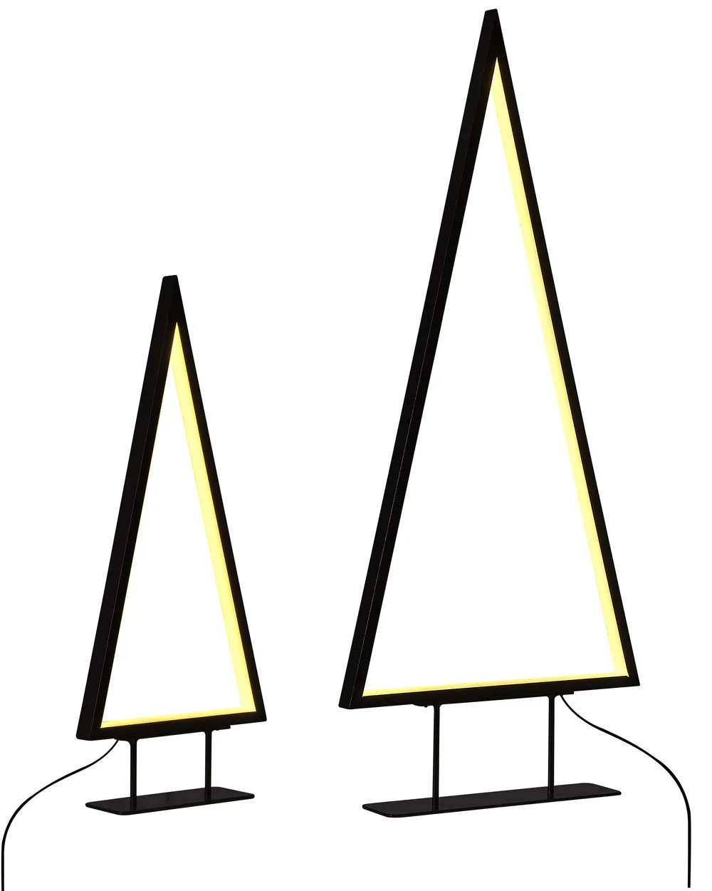 Decorazione natalizia LED LOPPI 47/69 cm Albero di Natale Nero