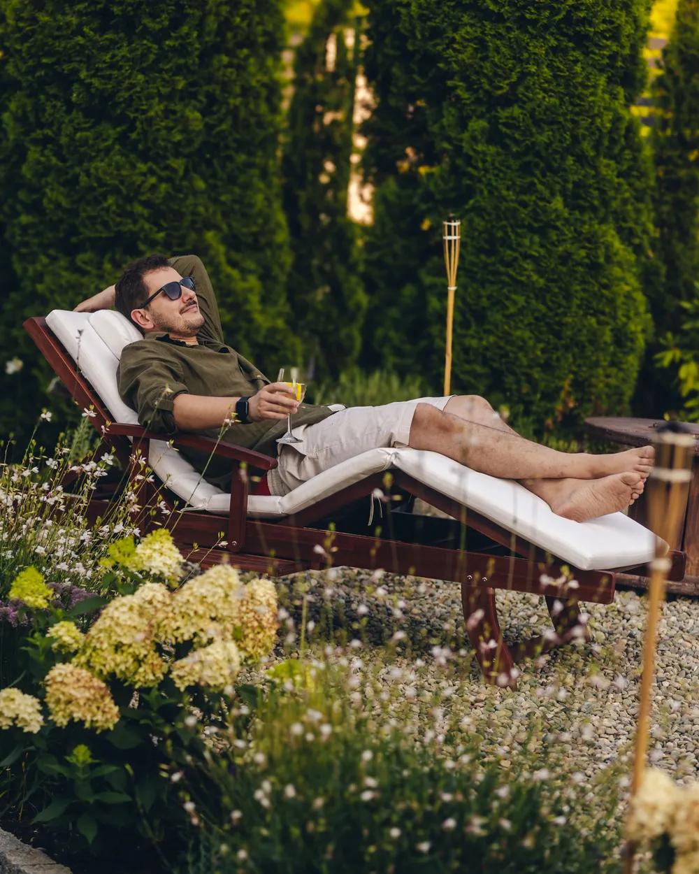 Sun Lounger Pad Cushion TOSCANA/JAVA/AMANTEA PREMIUM 189 x 58 cm Off-White_1116906