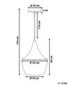 Závěsná lampa kovová zlatá FRASER_823447