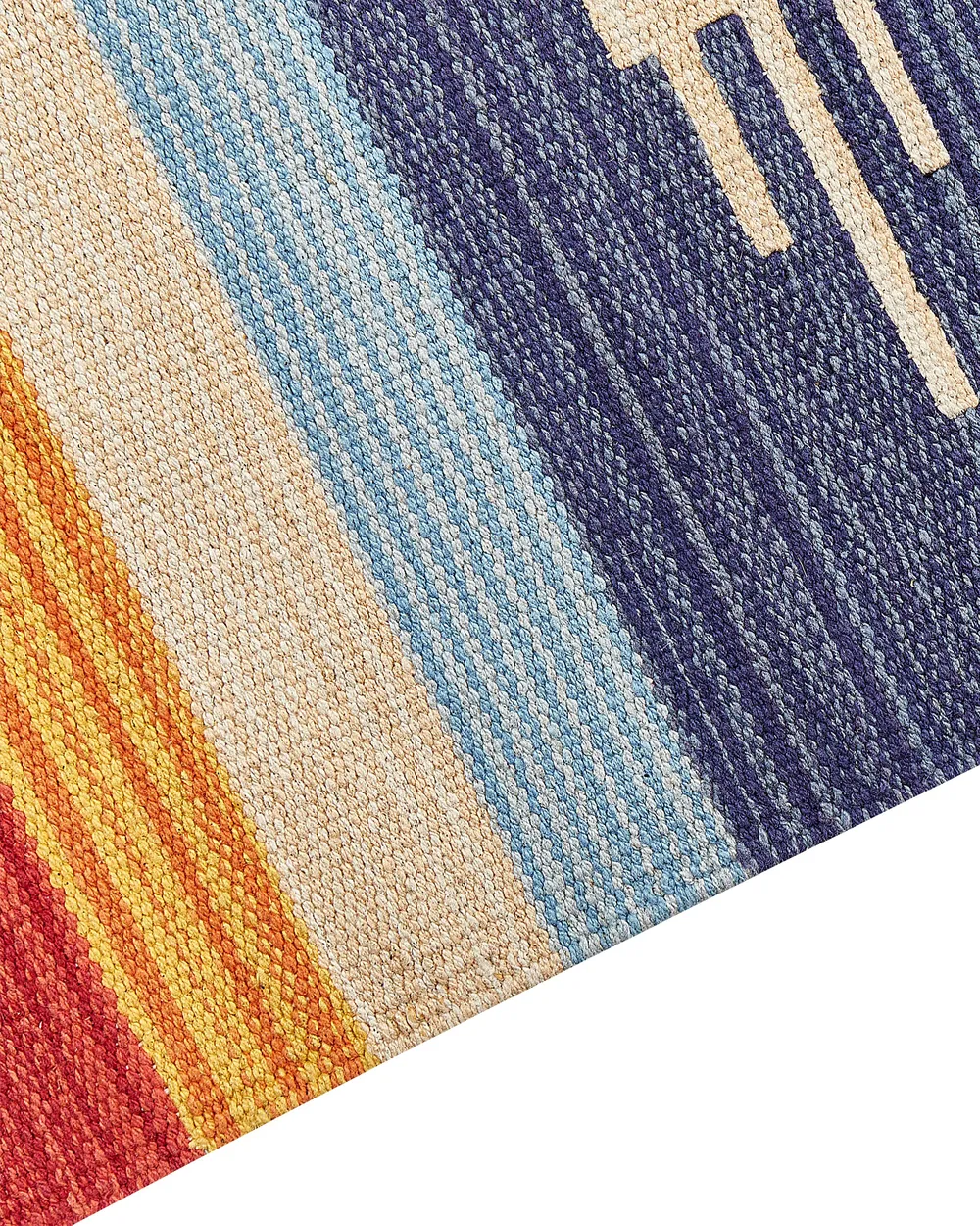 Tappeto KAMARIS Multicolore 140 x 200 cm Kilim Cotone_869965