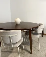 Dining Table HUNTLEY Dark Oak 140 cm 140 cm_1035883