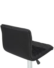 Set of 2 Bar Chairs ORLANDO Swivel Black_685476