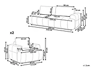 Sofa Set 5-Sitzer NARILLA Bouclé Taupe_1161530