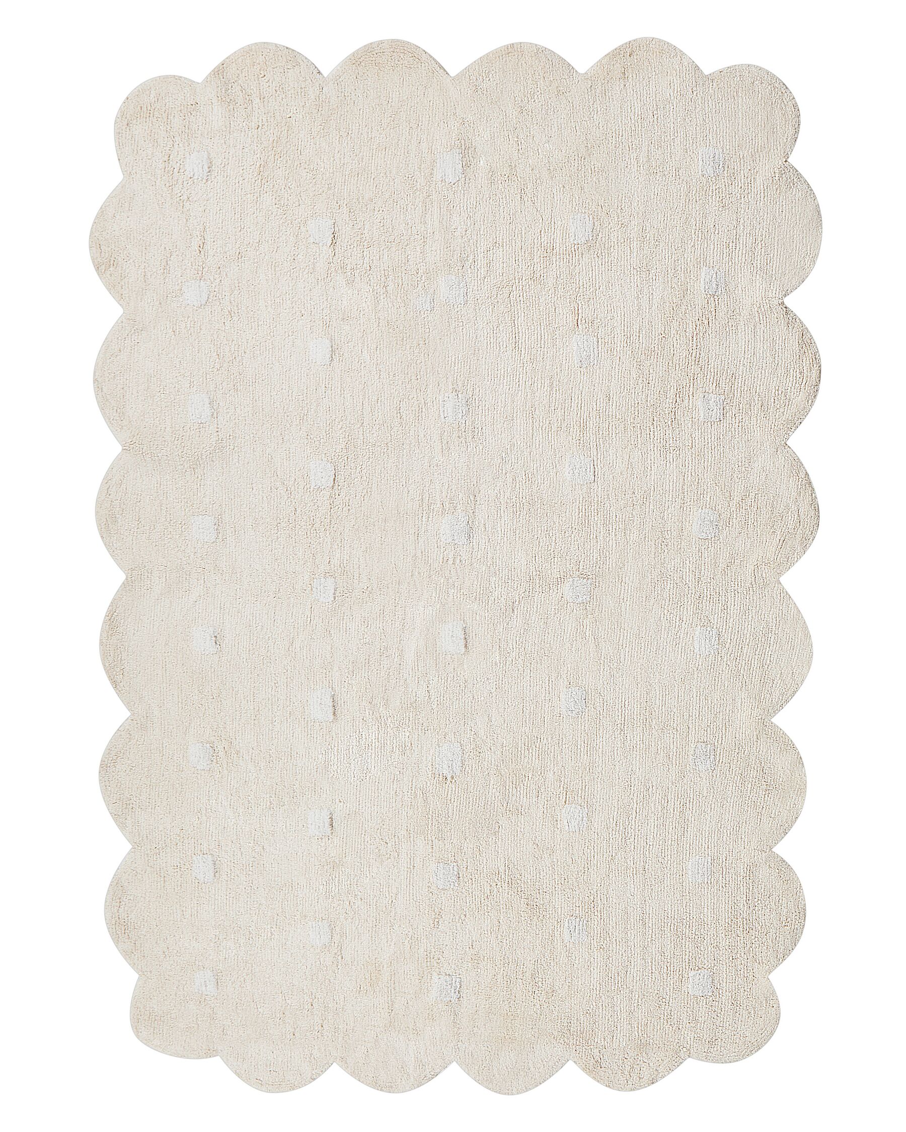 Dywan bawełniany 140 x 200 cm beżowy SAREKI_906830